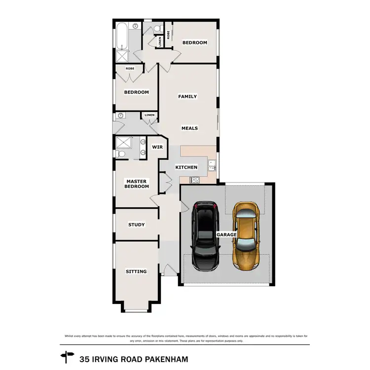 Floorplan of Homely house listing, 35 Irving Road, Pakenham VIC 3810