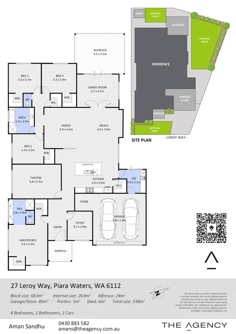 Floorplan of Homely house listing, 27 Leroy Way, Piara Waters WA 6112