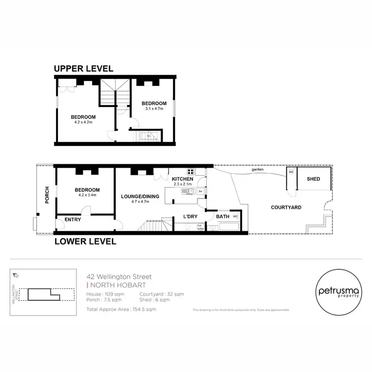 Floorplan of Homely house listing, 42 Wellington Street, North Hobart TAS 7000