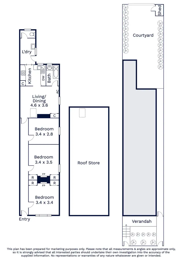 Floorplan of Homely house listing, 27 Gordon Crescent, Kensington VIC 3031