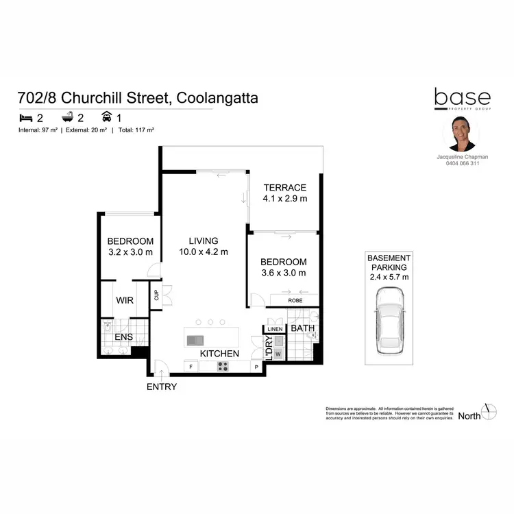 Floorplan of Homely apartment listing, 702/8 Churchill Street, Coolangatta QLD 4225