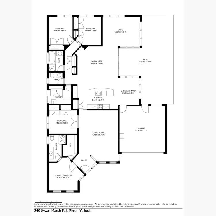 Floorplan of Homely rural property listing, 240 Swan Marsh Road, Pirron Yallock VIC 3249