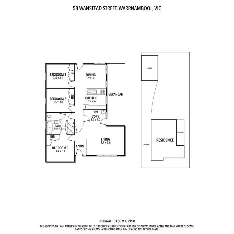 Floorplan of Homely house listing, 58 Wanstead Street, Warrnambool VIC 3280
