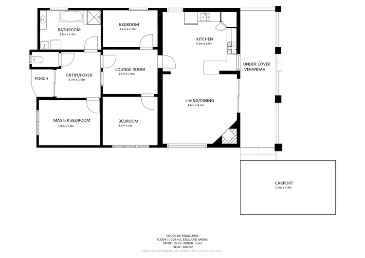 Floorplan of Homely house listing, 4 Windham Street, Yackandandah VIC 3749