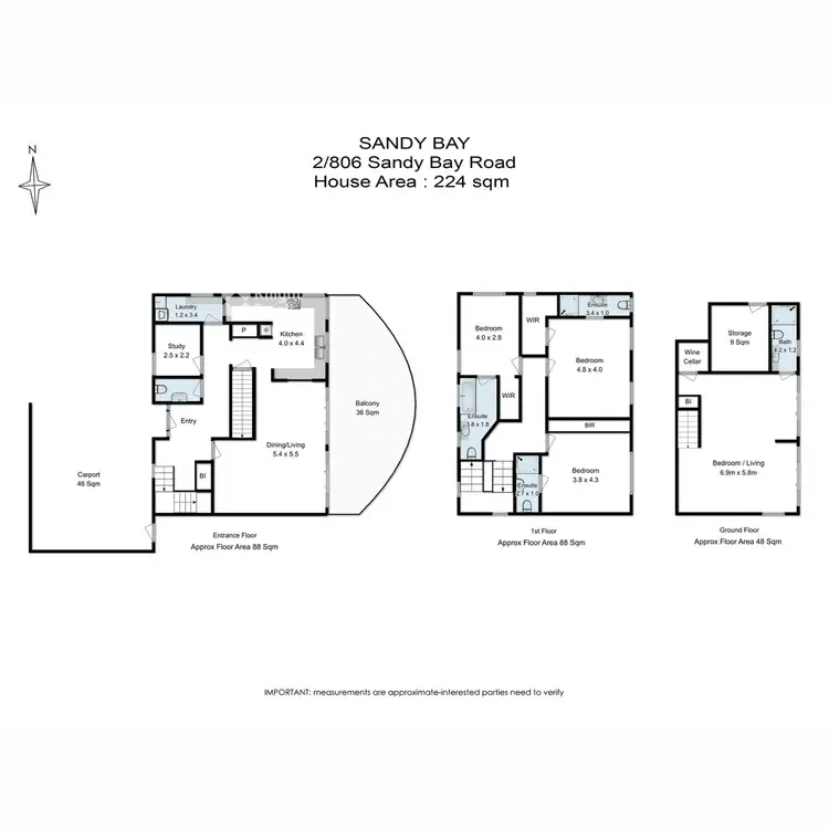 Floorplan of Homely house listing, 2/806 Sandy Bay Road, Sandy Bay TAS 7005
