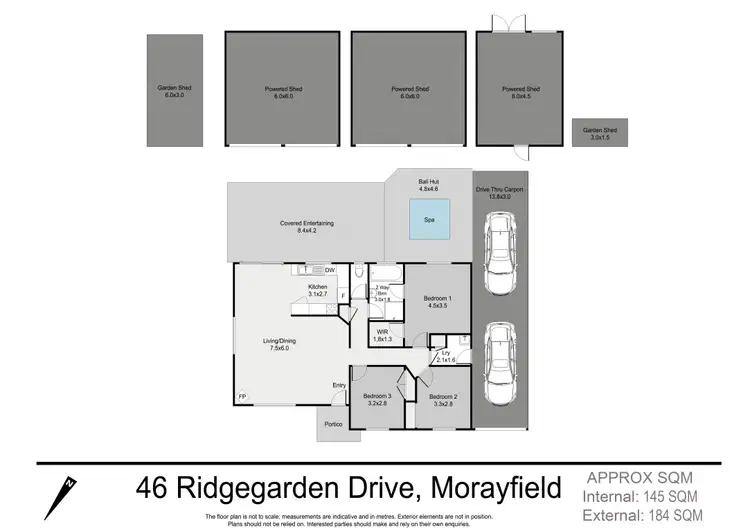 Floorplan of Homely house listing, 46 Ridgegarden Drive, Morayfield QLD 4506