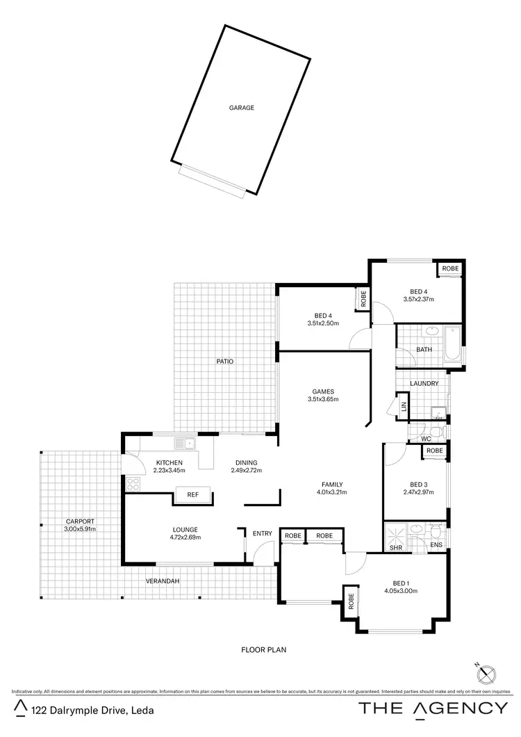Floorplan of Homely house listing, 122 Dalrymple Drive, Leda WA 6170