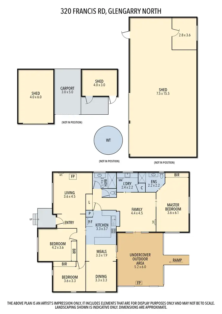 Floorplan of Homely house listing, 320 Francis Road, Glengarry VIC 3854
