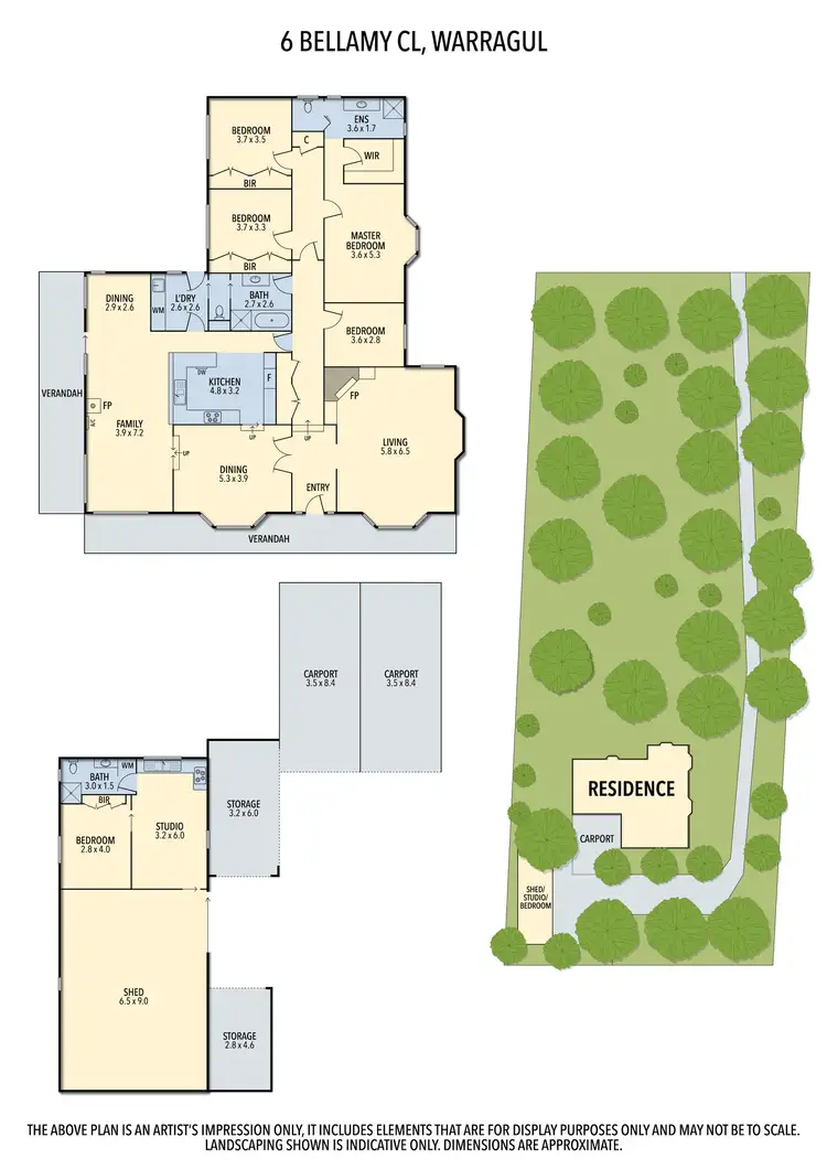 Floorplan of Homely house listing, 6 Bellamy Close, Warragul VIC 3820
