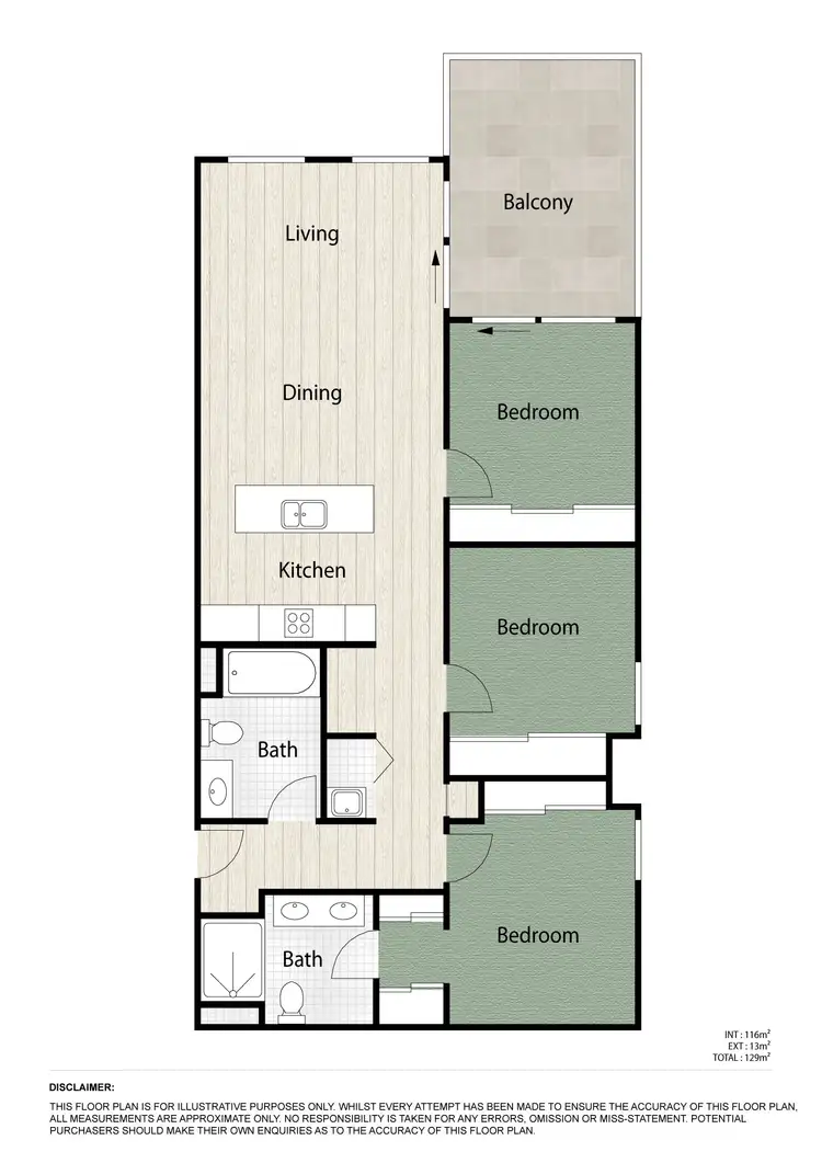 Floorplan of Homely apartment listing, 6/53 Erneton Street, Newmarket QLD 4051