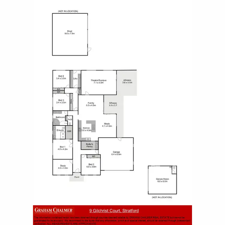 Floorplan of Homely house listing, 9 Gilchrist Court, Stratford VIC 3862