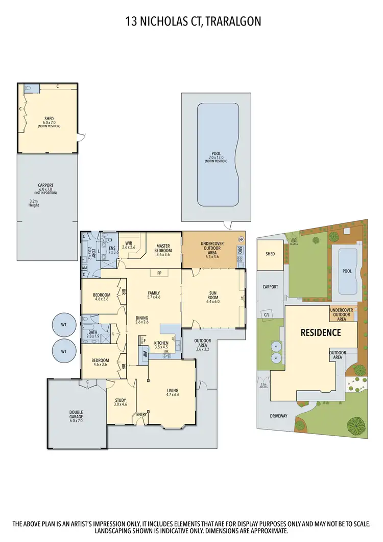 Floorplan of Homely house listing, 13 Nicholas Court, Traralgon VIC 3844