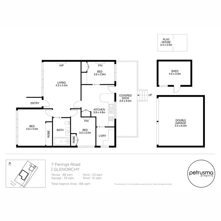 Floorplan of Homely house listing, 7 Paringa Road, Glenorchy TAS 7010