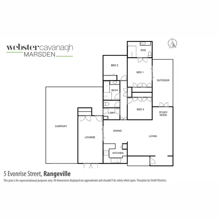 Floorplan of Homely house listing, 5 Evonrise Street, Rangeville QLD 4350