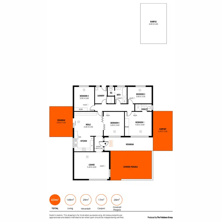 Floorplan of Homely house listing, 6 De Sassenay Crescent, Modbury Heights SA 5092
