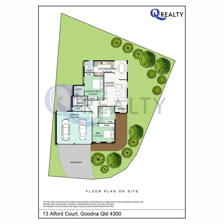 Floorplan of Homely house listing, 13 Alford Court, Goodna QLD 4300