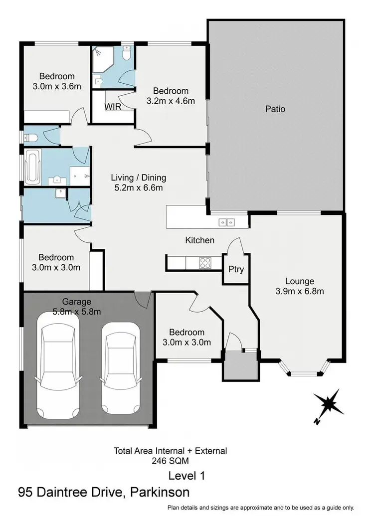 Floorplan of Homely house listing, 95 Daintree Drive, Parkinson QLD 4115
