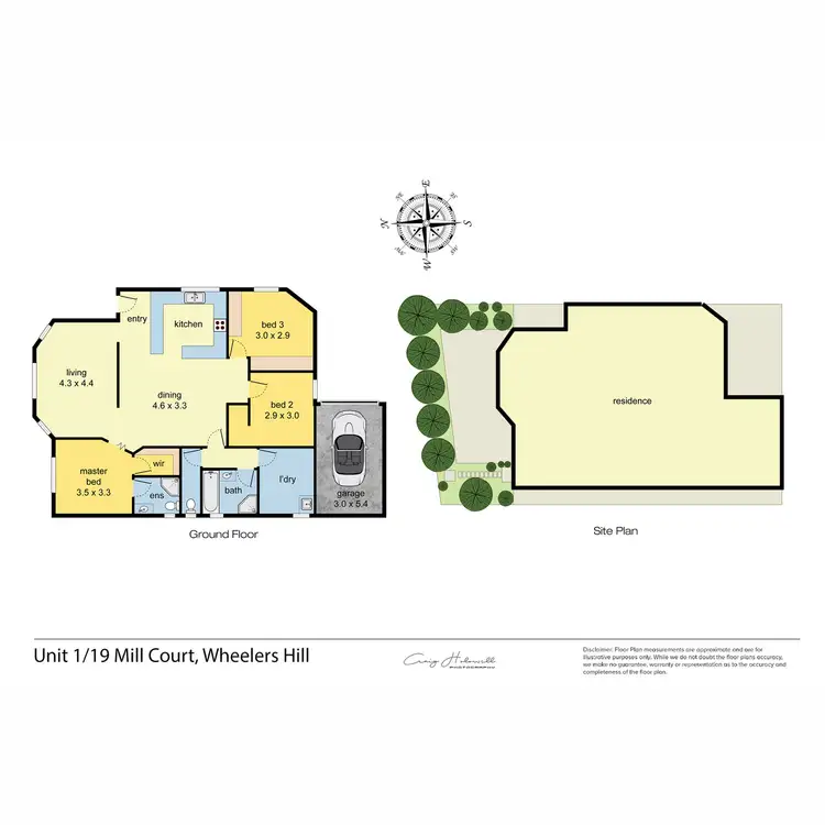 Floorplan of Homely unit listing, 1/19 Mill Court, Wheelers Hill VIC 3150