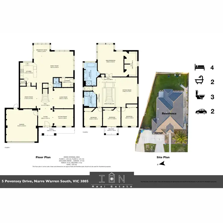 Floorplan of Homely house listing, 5 Pevensey Drive, Narre Warren South VIC 3805