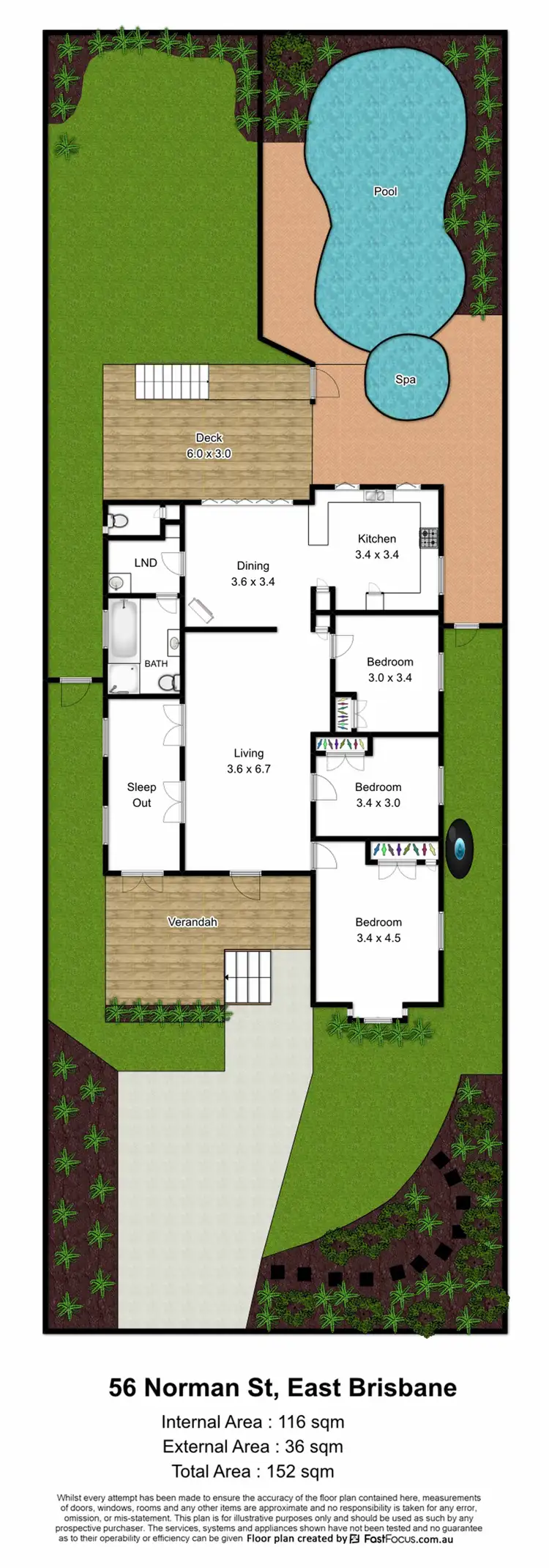 Floorplan of Homely house listing, 56 Norman Street, East Brisbane QLD 4169