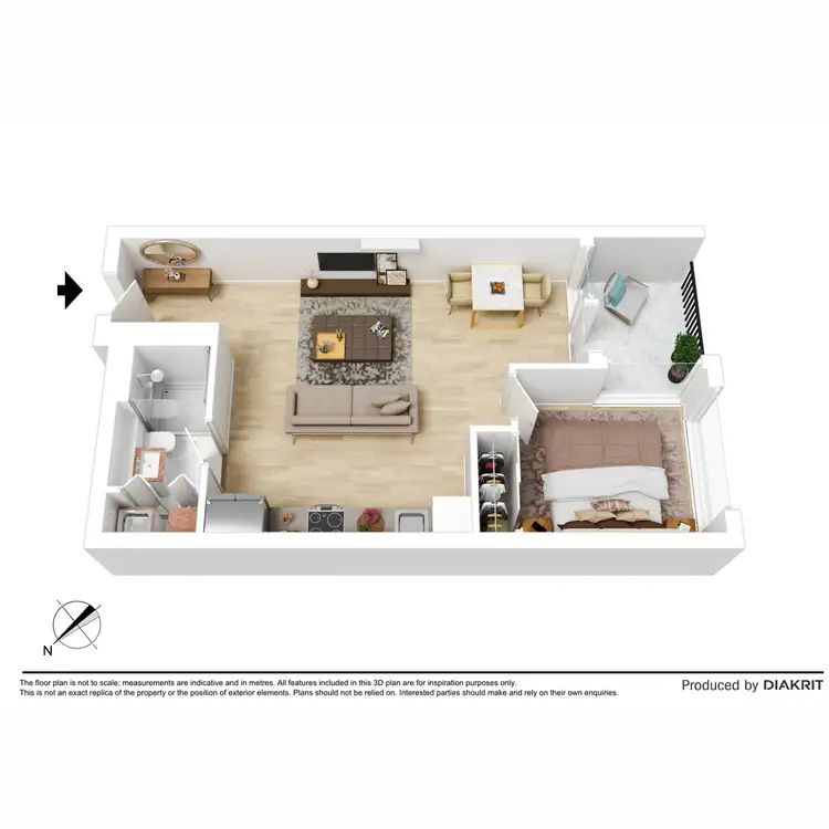 Floorplan of Homely apartment listing, 713/11 Shamrock Street, Abbotsford VIC 3067