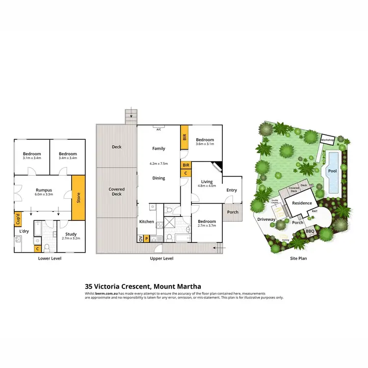 Floorplan of Homely house listing, 35 Victoria Crescent, Mount Martha VIC 3934