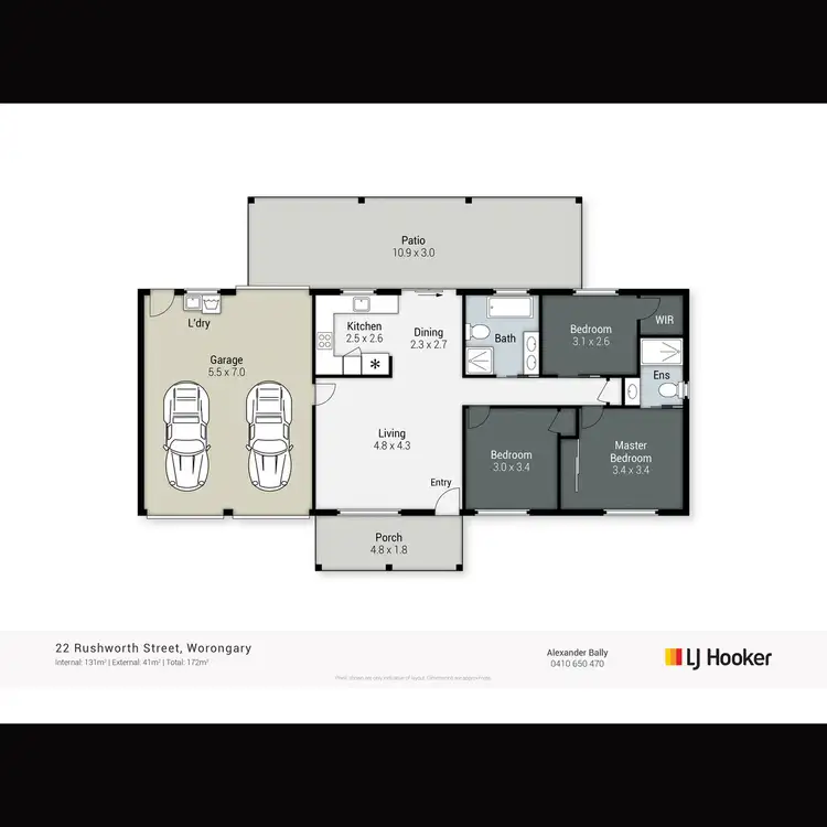 Floorplan of Homely house listing, 22 Rushworth Street, Worongary QLD 4213