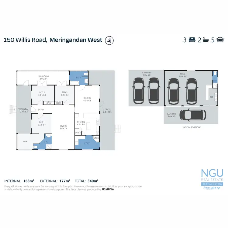 Floorplan of Homely house listing, 150 Willis Road, Meringandan West QLD 4352