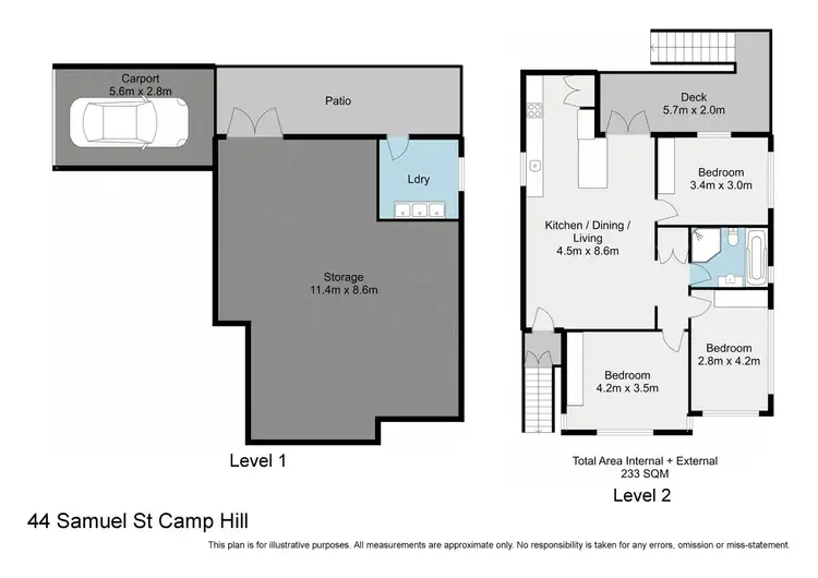 Floorplan of Homely house listing, 44 Samuel Street, Camp Hill QLD 4152