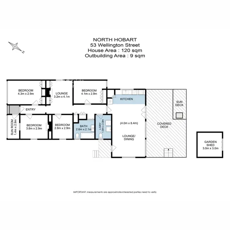 Floorplan of Homely house listing, 53 Wellington Street, North Hobart TAS 7000