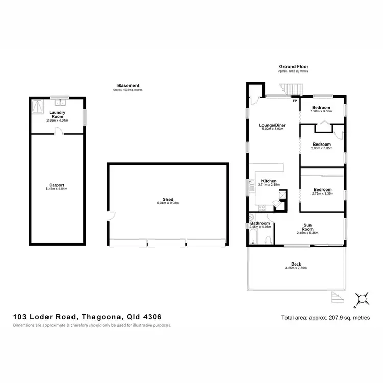 Floorplan of Homely house listing, 103 Loder Road, Thagoona QLD 4306
