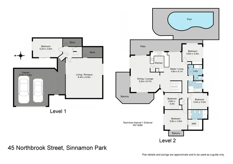Floorplan of Homely house listing, 45 Northbrook Street, Sinnamon Park QLD 4073
