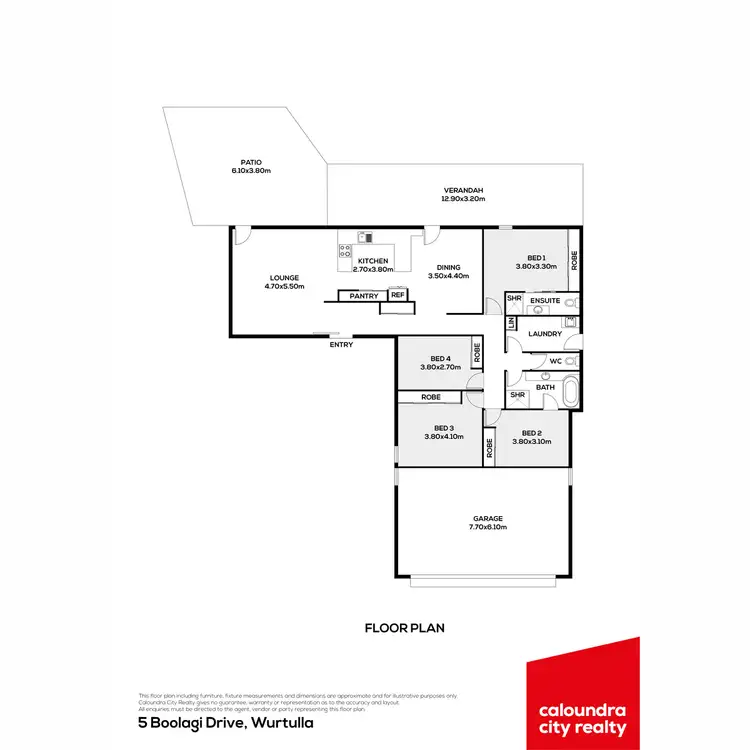 Floorplan of Homely house listing, 5 Boolagi Drive, Wurtulla QLD 4575