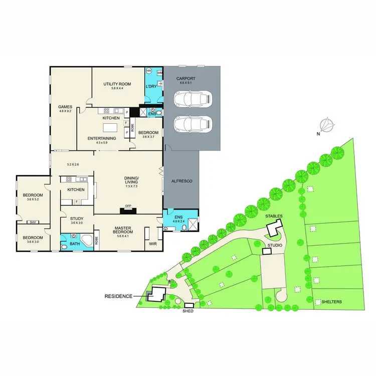 Floorplan of Homely rural property listing, 1353 New England Highway, Harpers Hill NSW 2321