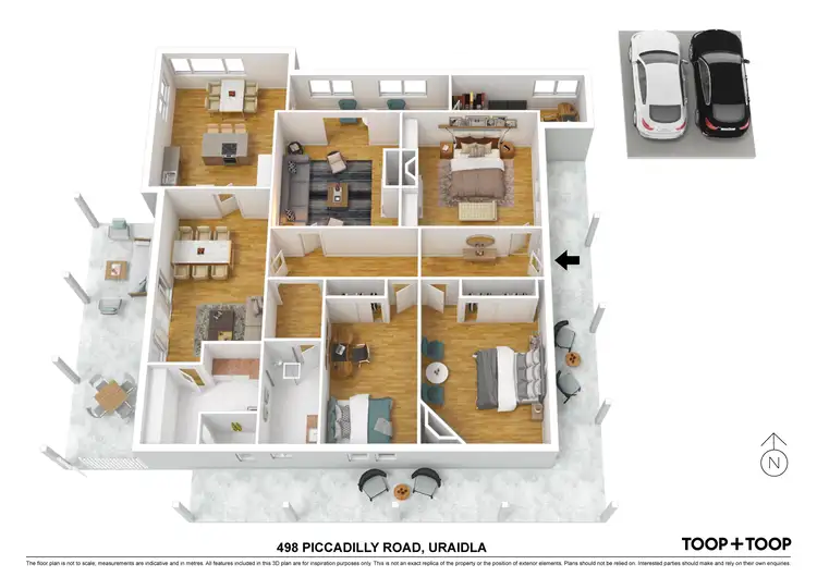Floorplan of Homely house listing, 498 Piccadilly Road, Uraidla SA 5142