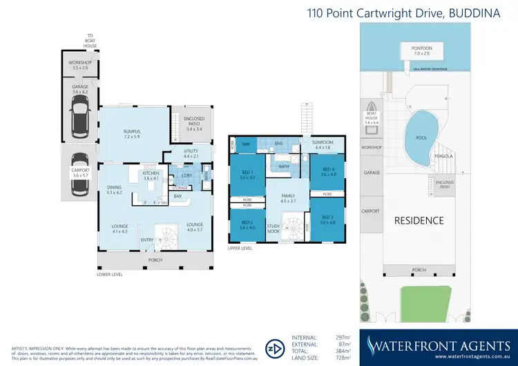 Floorplan of Homely house listing, 110 Point Cartwright Drive, Buddina QLD 4575