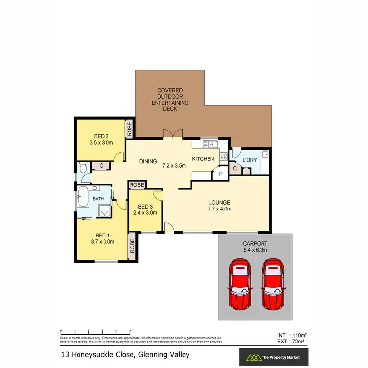 Floorplan of Homely house listing, 13 Honeysuckle Close, Glenning Valley NSW 2261