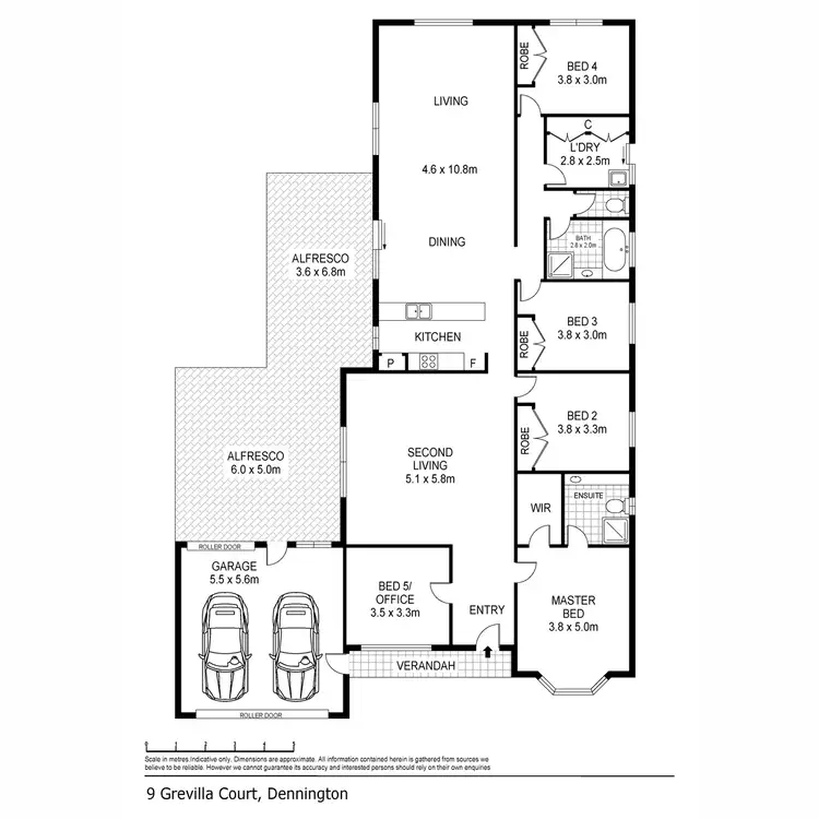 Floorplan of Homely house listing, 9 GREVILLIA Court, Dennington VIC 3280