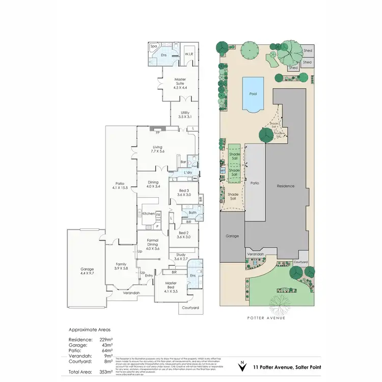 Floorplan of Homely house listing, 11 Potter Avenue, Salter Point WA 6152