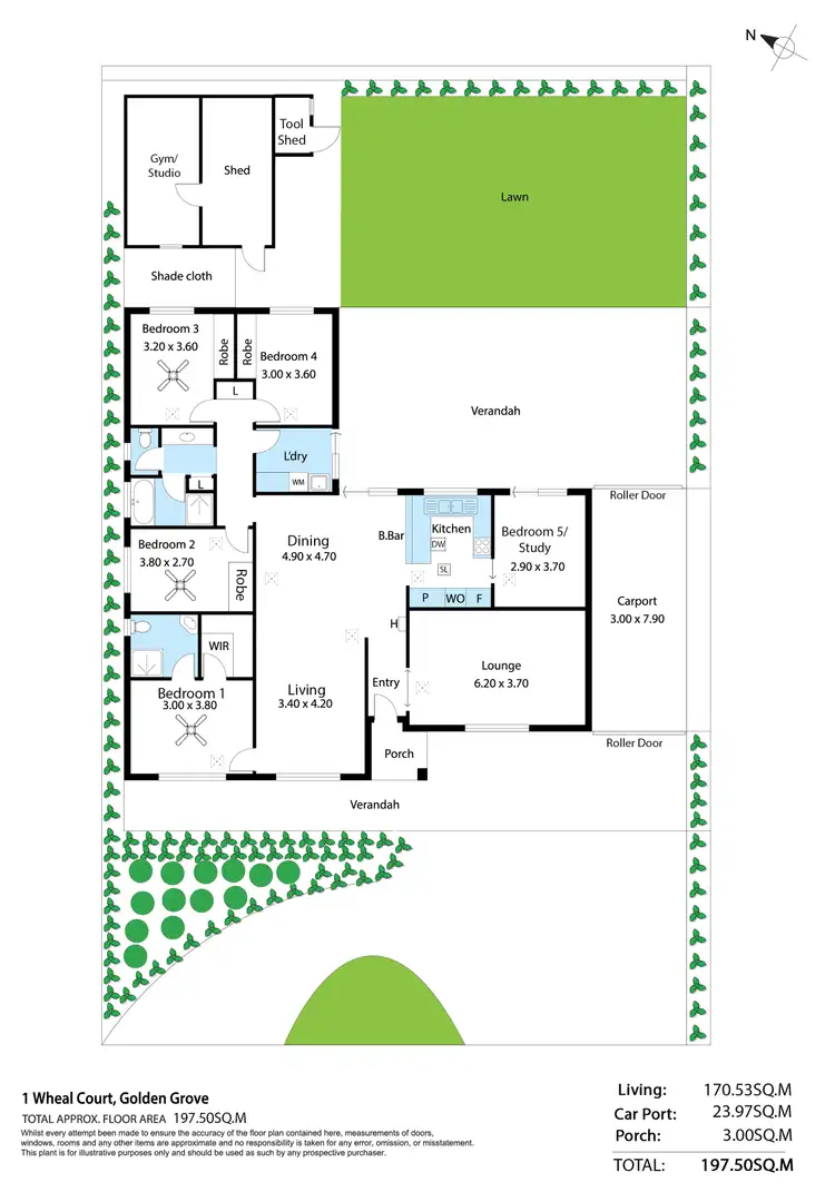 Floorplan of Homely house listing, 1 Wheal Court, Golden Grove SA 5125