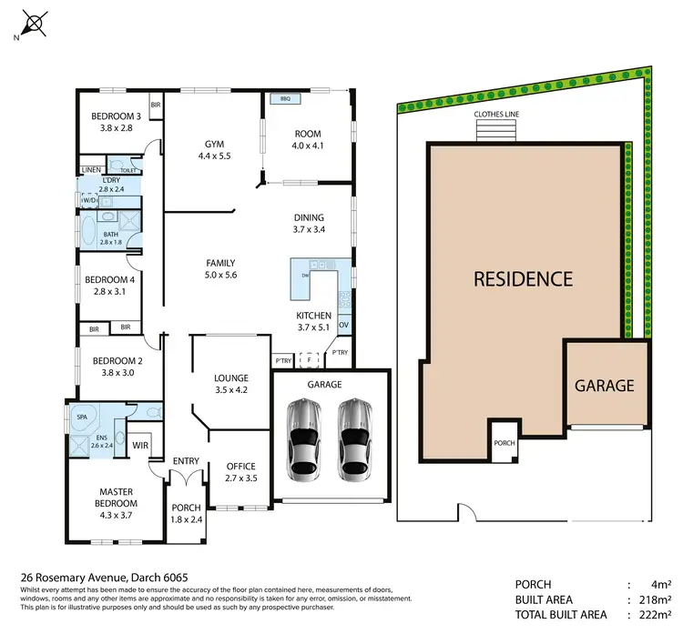 Floorplan of Homely house listing, 26 Rosemary Avenue, Darch WA 6065