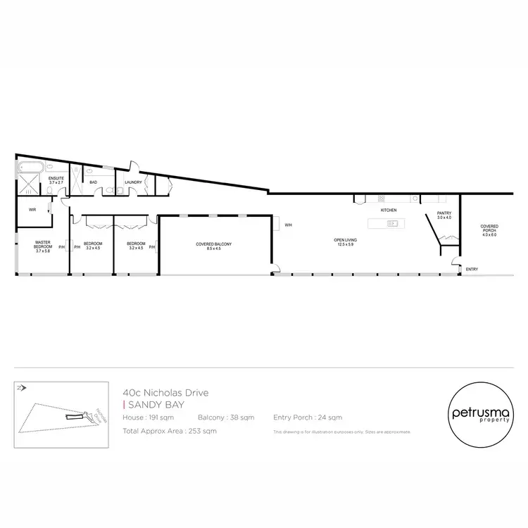 Floorplan of Homely house listing, 40c Nicholas Drive, Sandy Bay TAS 7005