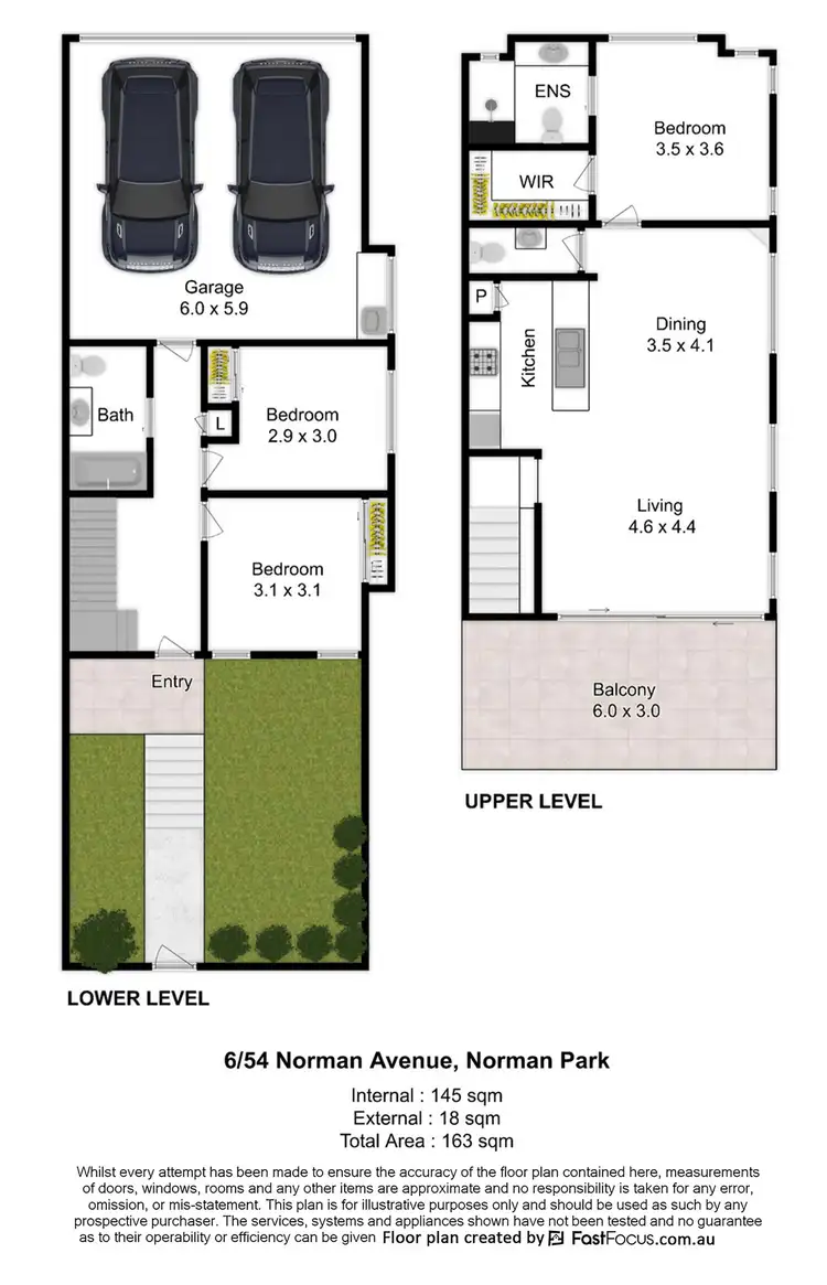 Floorplan of Homely townhouse listing, 6/54 Norman Avenue, Norman Park QLD 4170