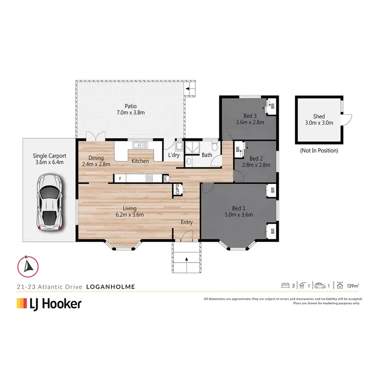 Floorplan of Homely house listing, 21-23 Atlantic Drive, Loganholme QLD 4129