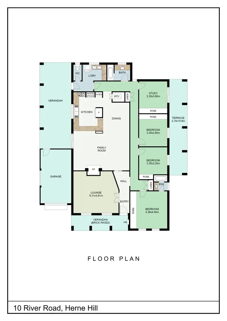 Floorplan of Homely house listing, 10 River Road, Herne Hill WA 6056