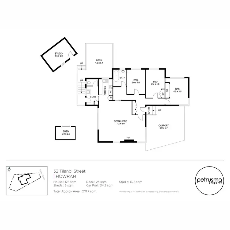 Floorplan of Homely house listing, 32 Tilanbi Street, Howrah TAS 7018