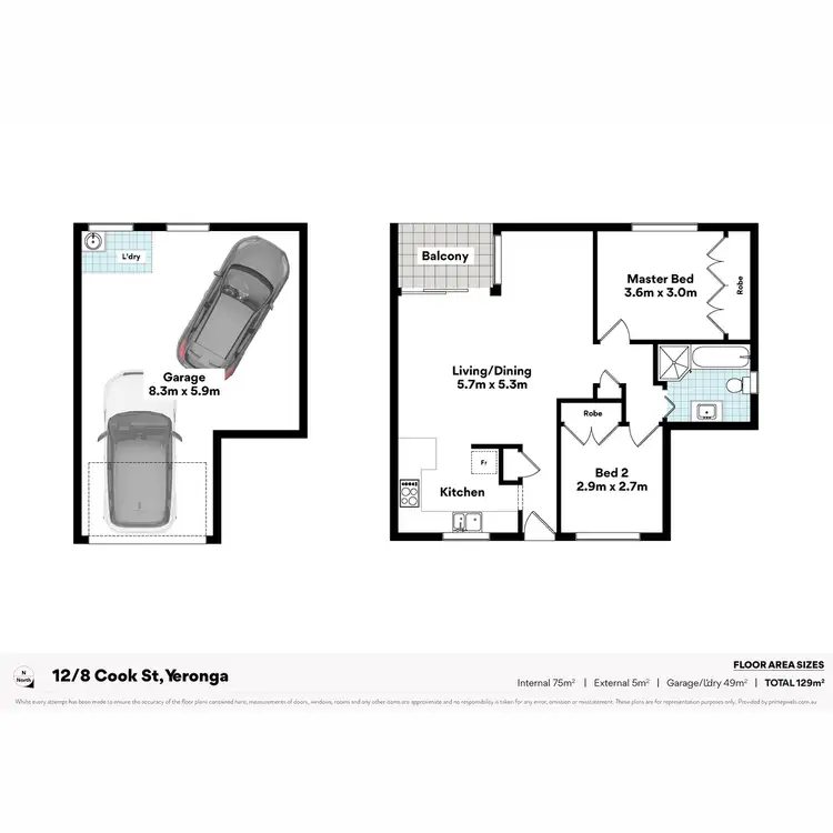 Floorplan of Homely unit listing, 12/8 Cook Street, Yeronga QLD 4104