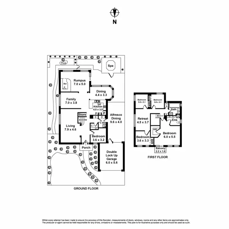 Floorplan of Homely house listing, 16 Ocean Grove, Seabrook VIC 3028