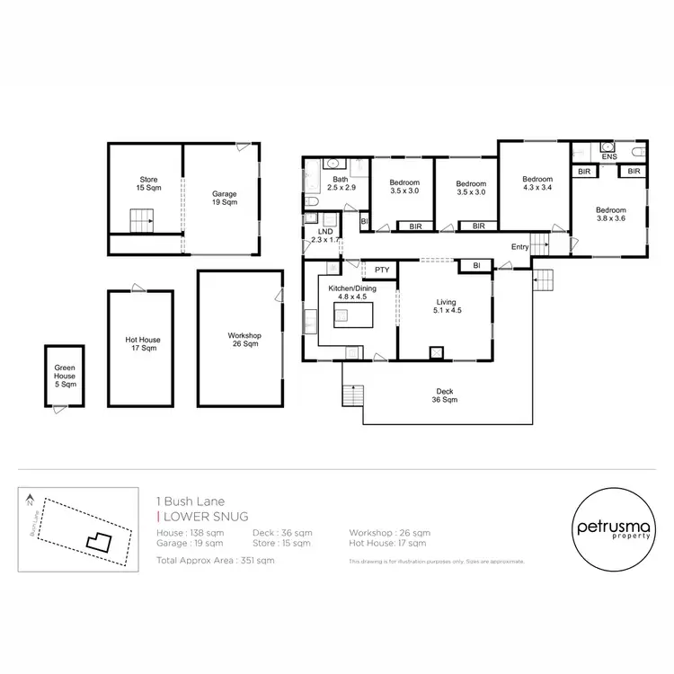 Floorplan of Homely house listing, 1 Bush Lane, Lower Snug TAS 7054