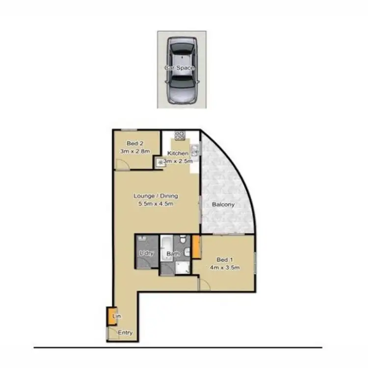 Floorplan of Homely unit listing, 48/8 Fourth Avenue, Blacktown NSW 2148